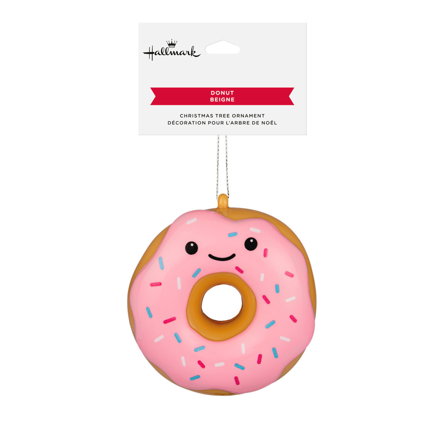 Smiling Sprinkle Donut Christmas Ornament  image number 7