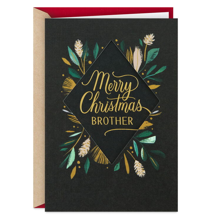 You're a Part of My Best Memories Christmas Card for Brother