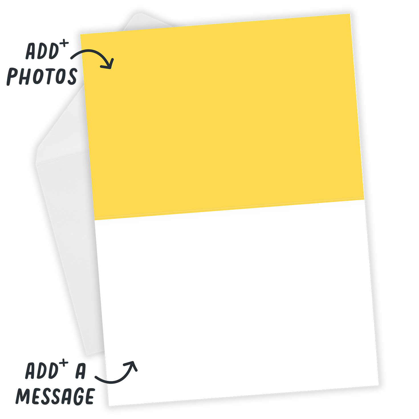 White Frame Horizontal Custom Thinking of You Card, , large image number 4