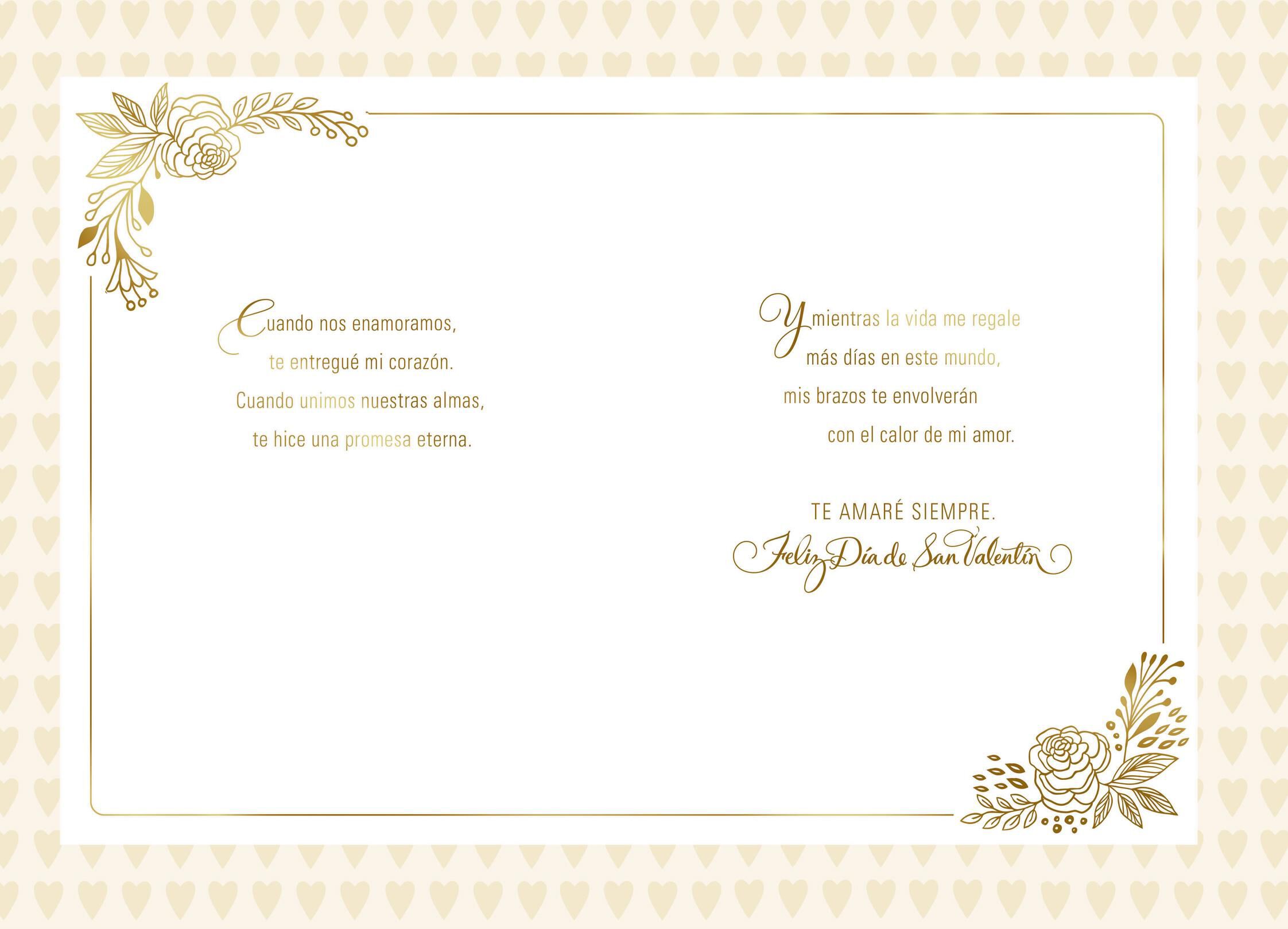 Love of My Life Spanish-Language Valentine's Day Card for Her
