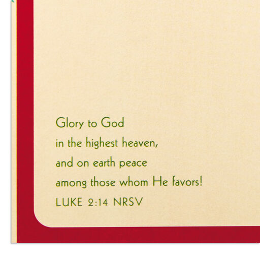 My Thankful Heart Religious Christmas Card for Sister, 