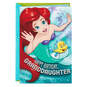 Disney The Little Mermaid Birthday Card for Granddaughter With Tiara, , large image number 1