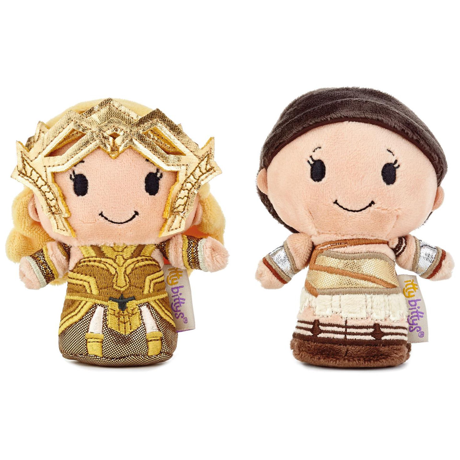 itty bittys dc comics wonder woman amazon warrior plush set of 2