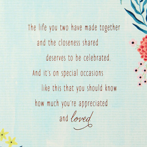 The Life You Have Shared Anniversary Card for Parents, 