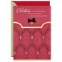 Elegant Burgundy and Gold Christmas Card for Friend Card Front image number 1