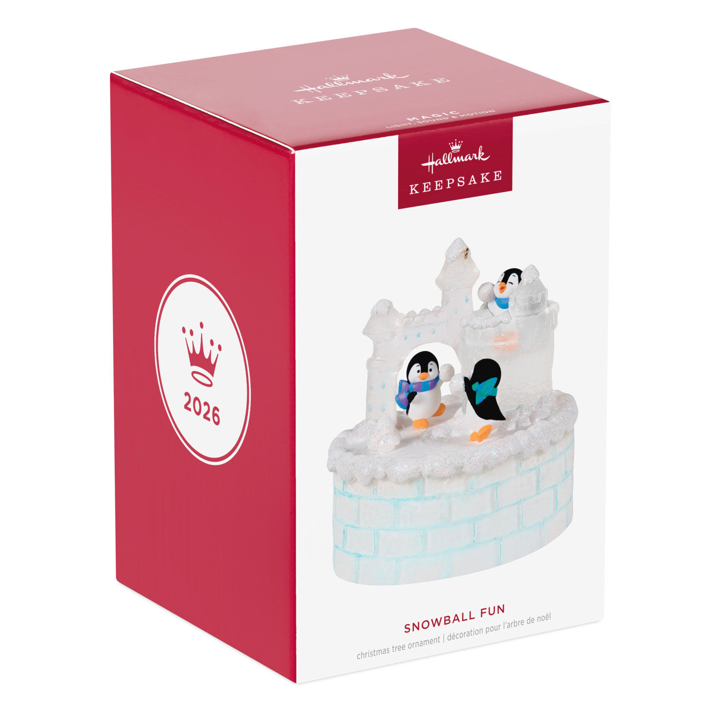 Penguins on Ice Castle Keepsake Ornament package front image number 7