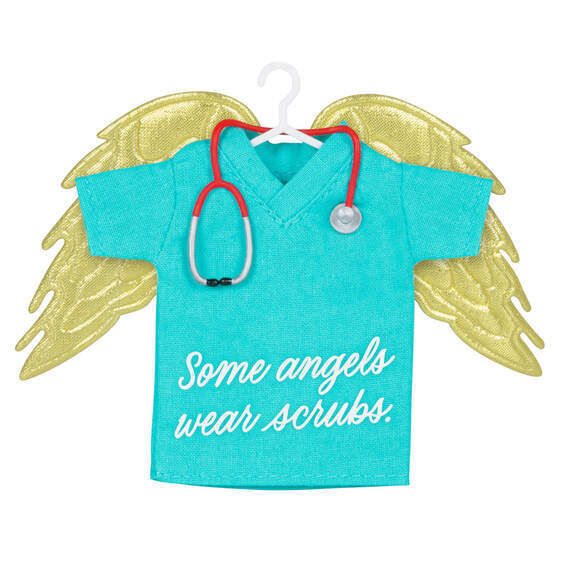 Some Angels Wear Scrubs Ornament, , large image number 1
