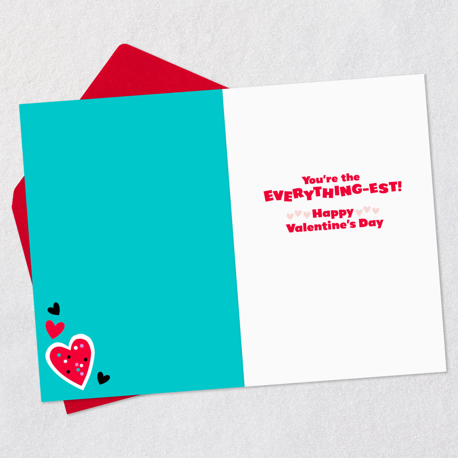 You're My Everything Valentine's Day Card Open card with envelope image number 3