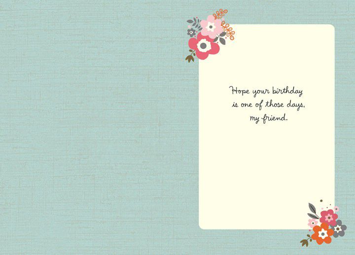 Sweet, Slow Feminine Birthday Card