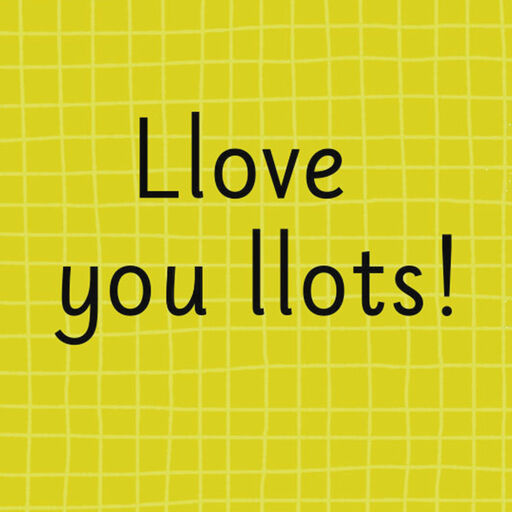 3.25" Mini Llama Love Card, 