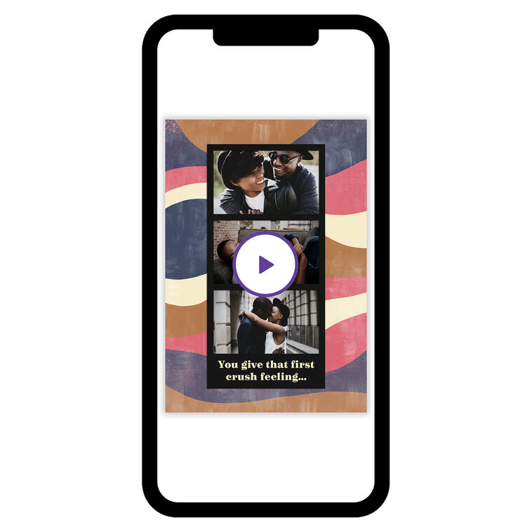 Photo Strip on Abstract eCard