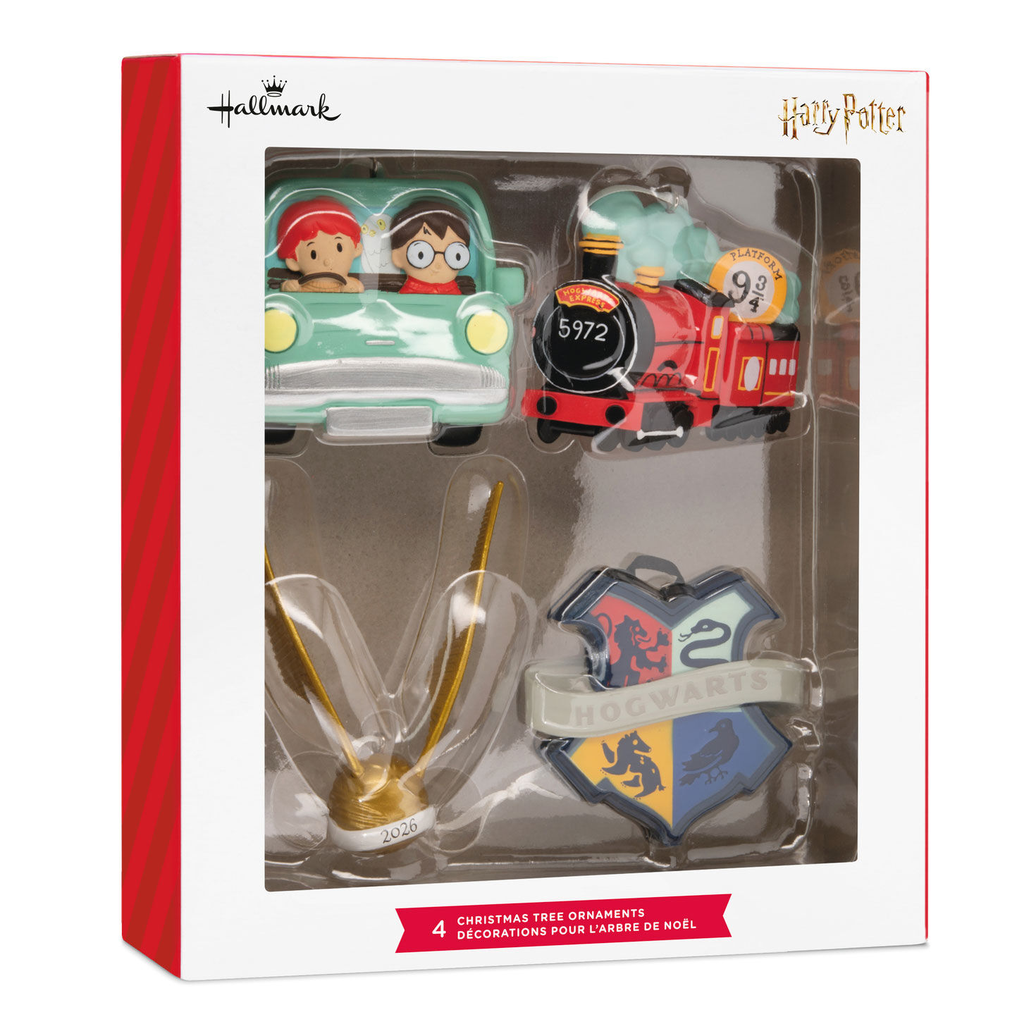 Set of 4 Harry Potter  Christmas Ornaments  image number 3