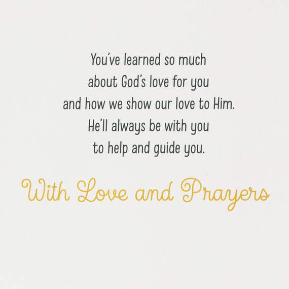 Son, God Will Always Be With You Religious First Communion Card, , large image number 2