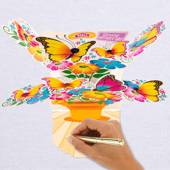 Butterflies and Flowers Musical 3D Pop-Up Mother's Day Card for Mom, , large image number 4