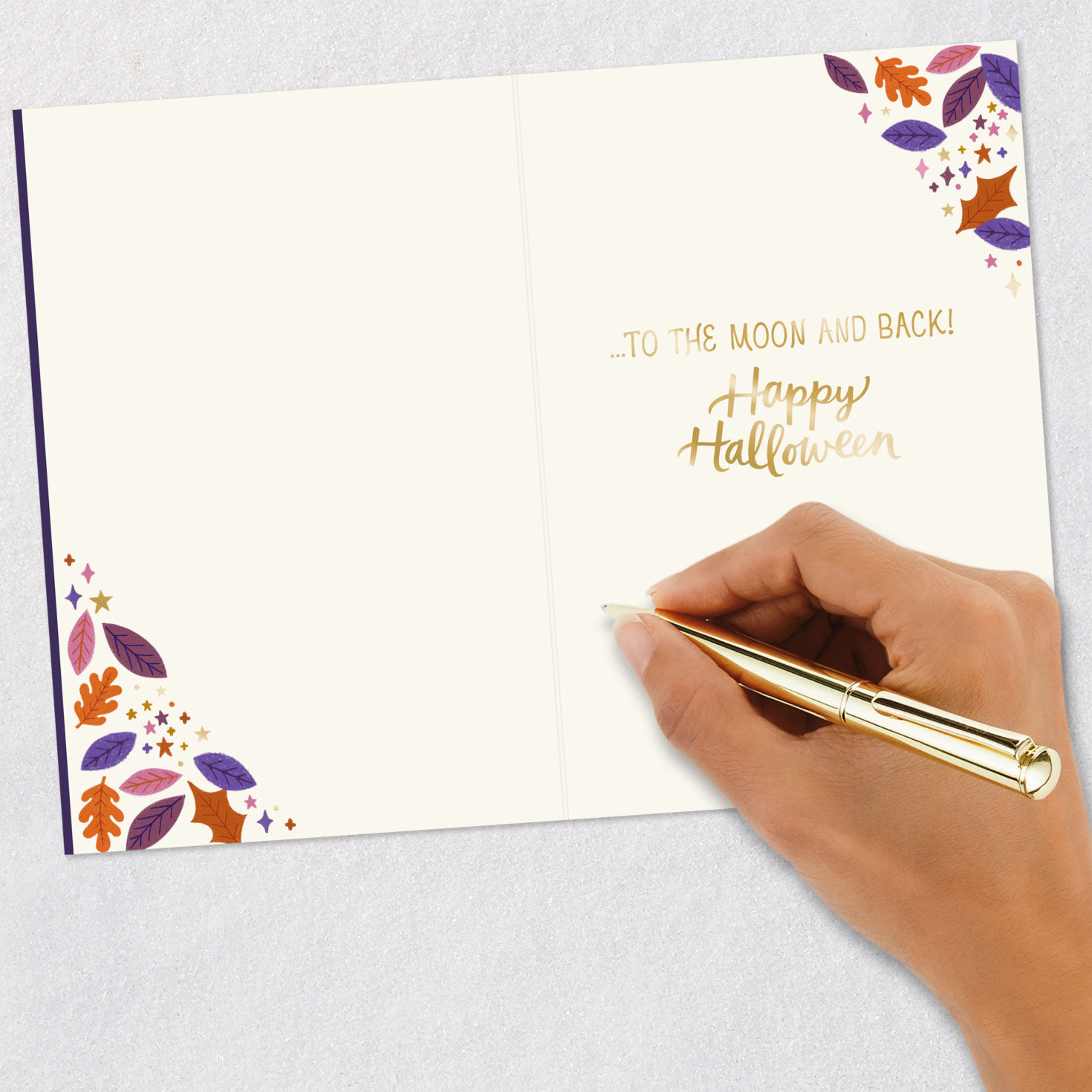 Love You to the Moon and Back Halloween Card for Granddaughter, , large image number 6