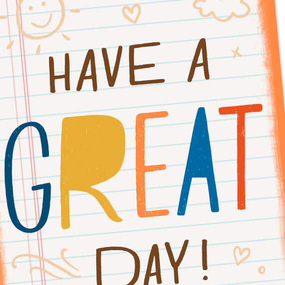 3.25" Mini Have a Great Day Blank Card, , large image number 4