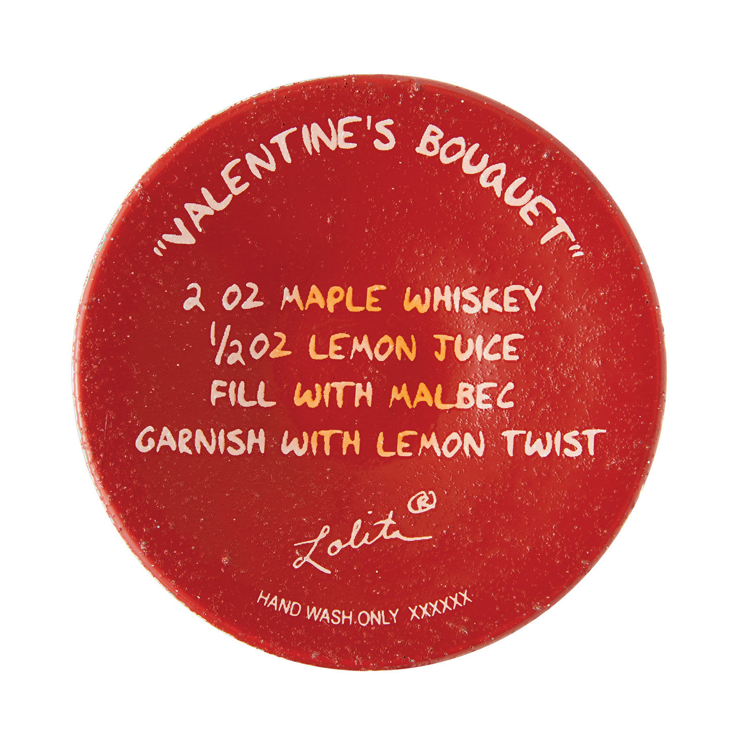 Lolita Valentine's Day Red Rose Hearts Wine Glass  image number 7