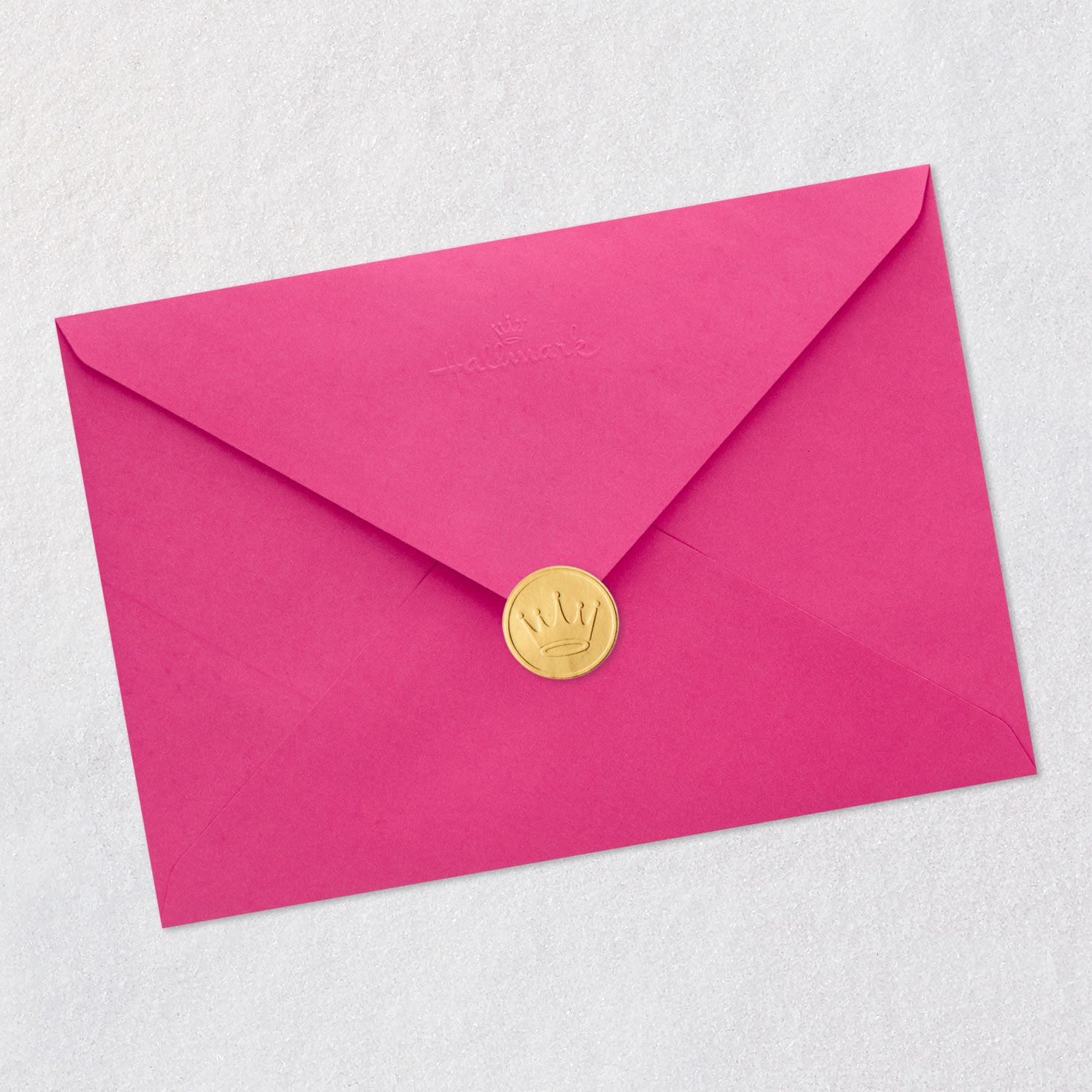 Pink Flowers and Ocean Beach Mom Mother's Day Card Envelope Back with Seal image number 9