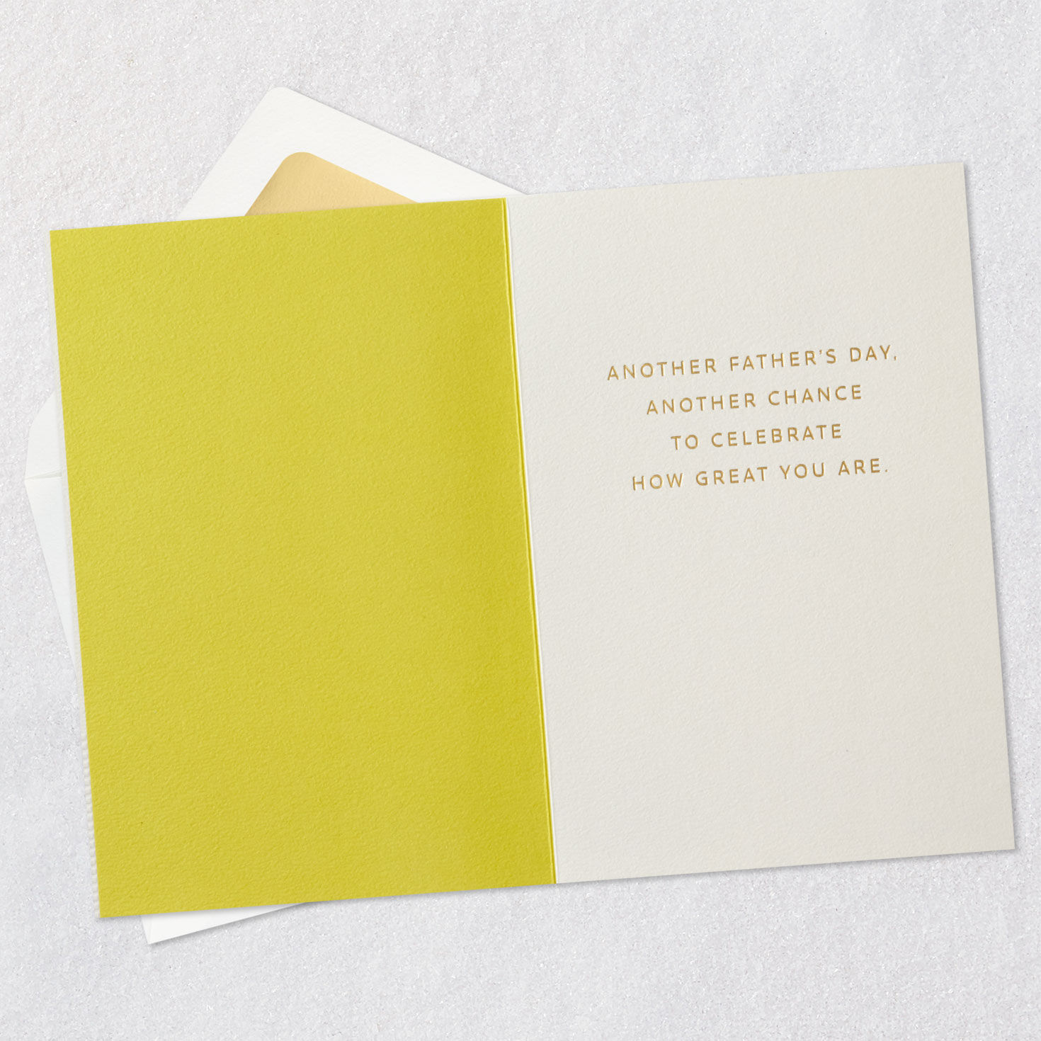 Modern Color-Blocked Lettering Dad Father's Day Card Open card with envelope image number 3