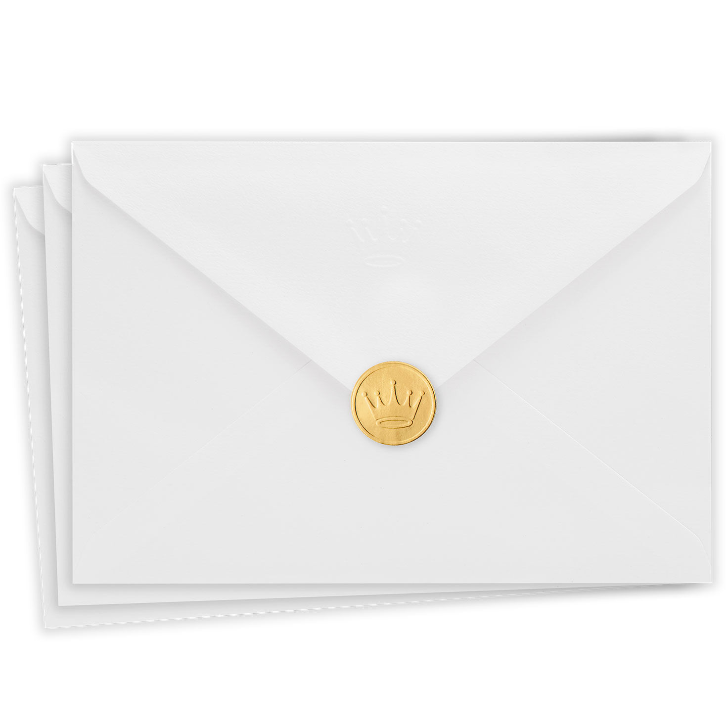 Garland Border Personalized Christmas Photo Card Envelope Back fanned with Seal image number 6