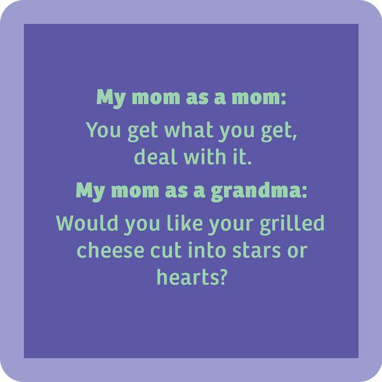 Drinks on Me Grandma Funny Coaster