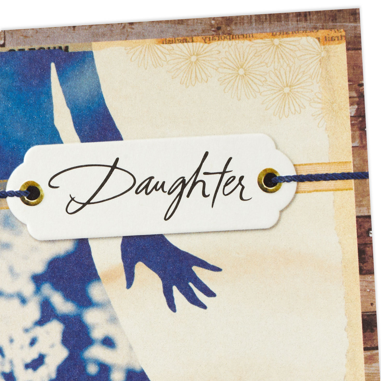 Silhouette Flowers Daughter Mother's Day Card Open card with envelope image number 4