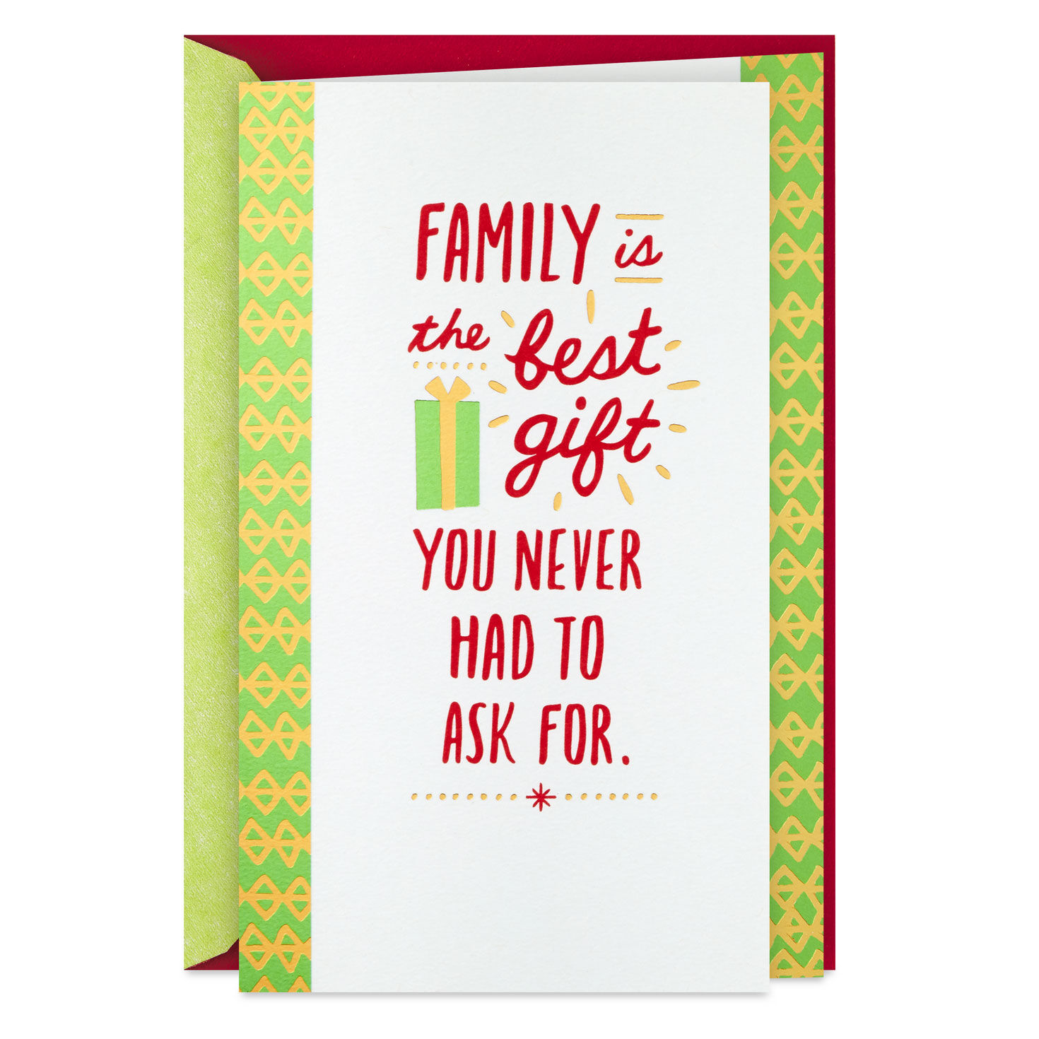 Family Is the Best Gift Christmas Card for Relative