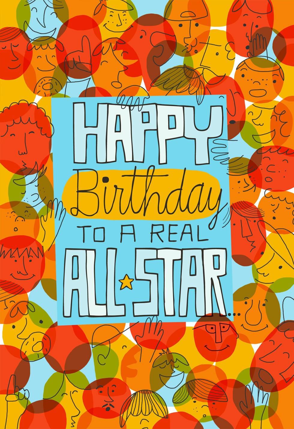 All-Star Pop-Up Musical Birthday Card