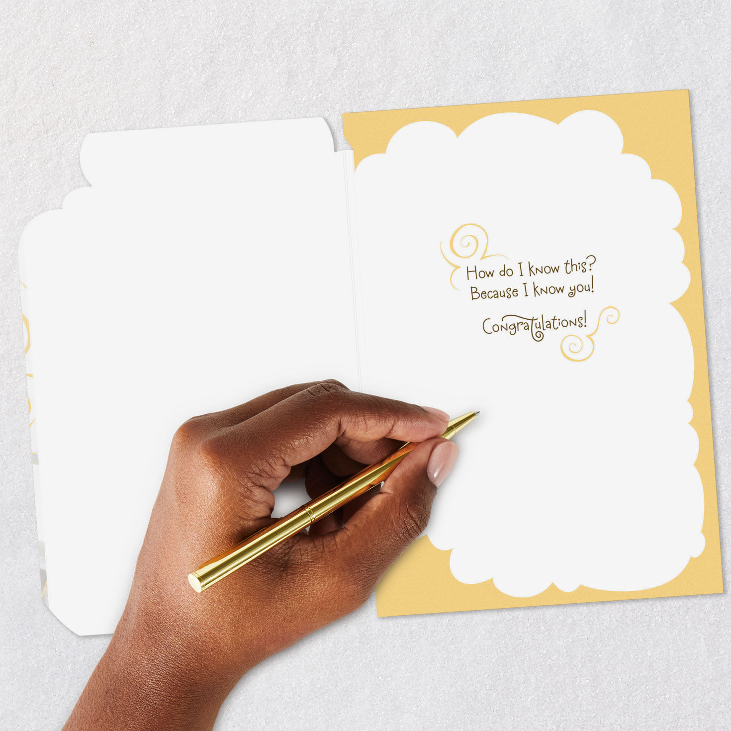 Baby Crib and Mobile Pregnancy Congratulations Card Signing card image number 6