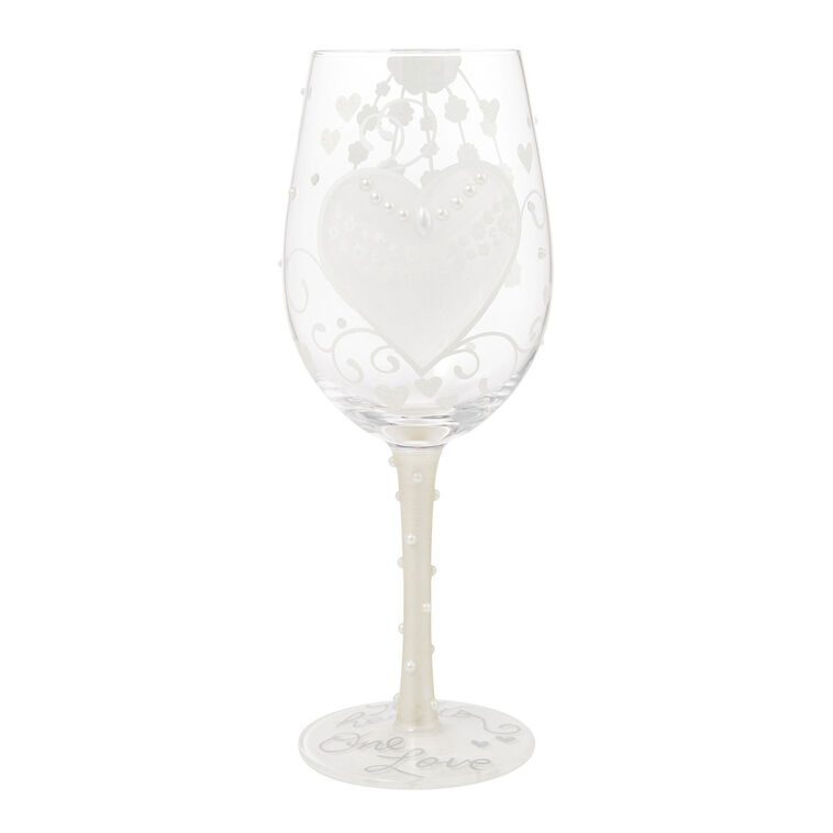 Keepsake for Bride or Wedding Day Lolita Wine Glass  image number 1