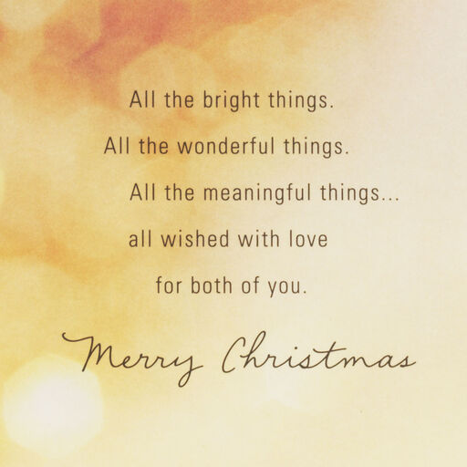 Wonderful Things Christmas Card for Brother and Sister-in-Law, 