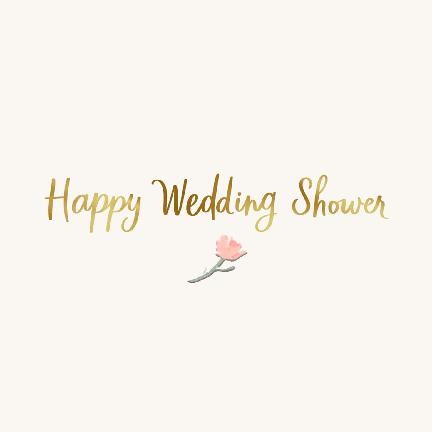 Flower Confetti Wedding Shower Card sentiment image number 2