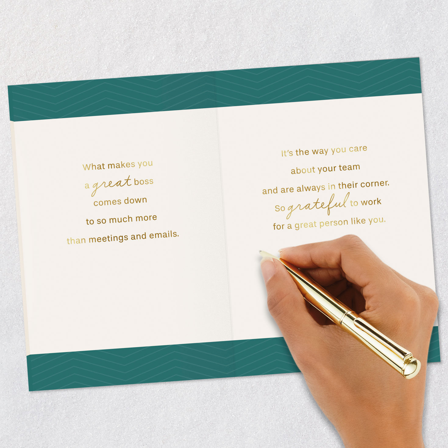 Colorful Lettering and Stars Boss's Day Card Signing card image number 7