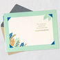 Stork and Leaves New Baby Boy Card Open card with envelope image number 3