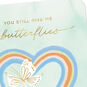 Butterflies and Rainbow Heart Romantic Love Card Card Front Detail image number 4