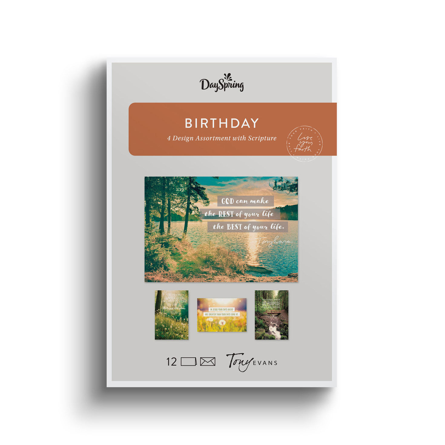 Tony Evans DaySpring Birthday Cards Assortment package front image number 2