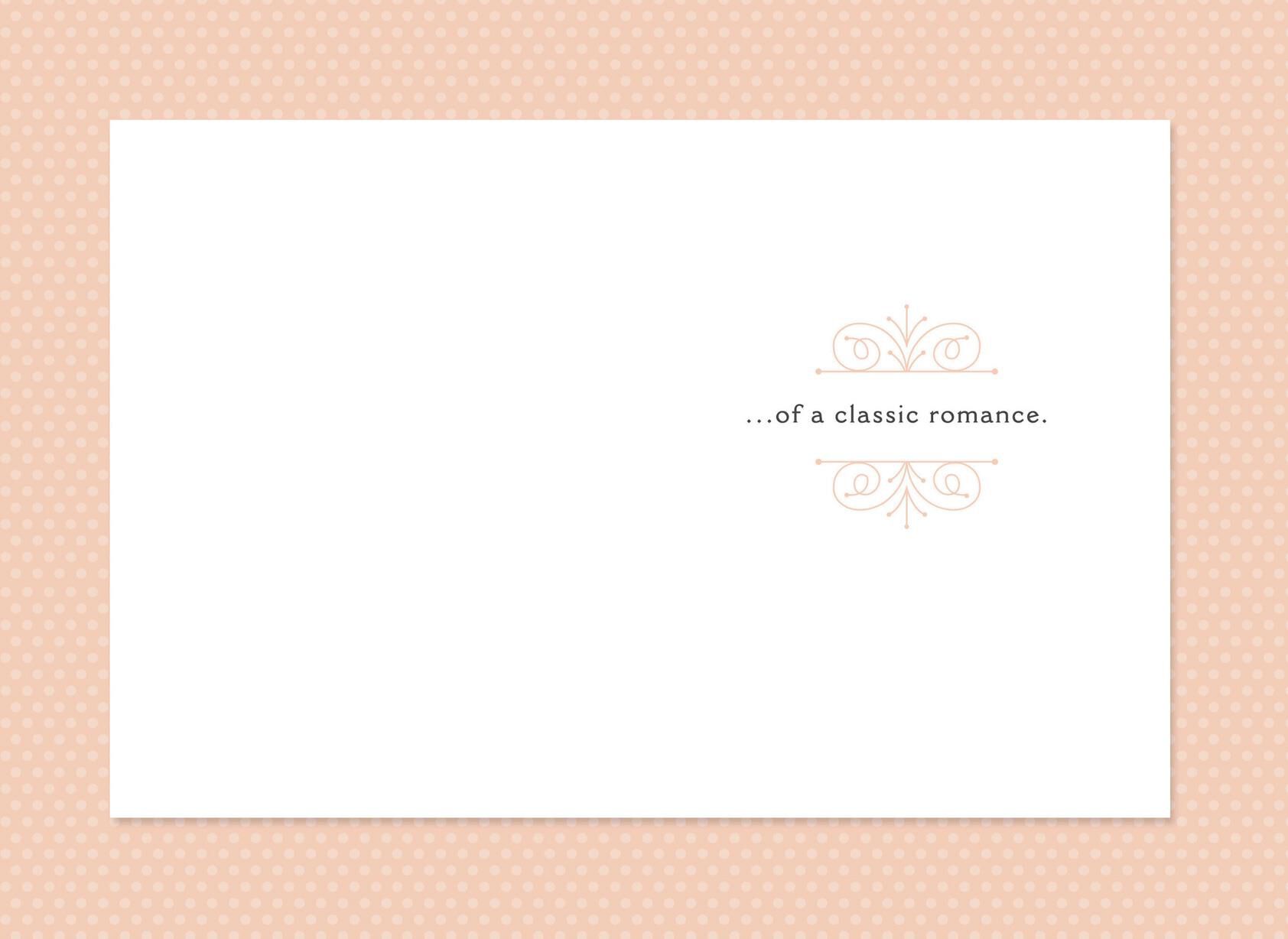 Mickey Mouse and Minnie Mouse Classic Romance Wedding Card