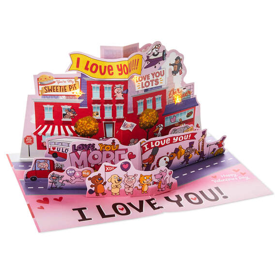 Signs I Love You Musical Pop-Up Valentine's Day Card With Light, , large image number 2