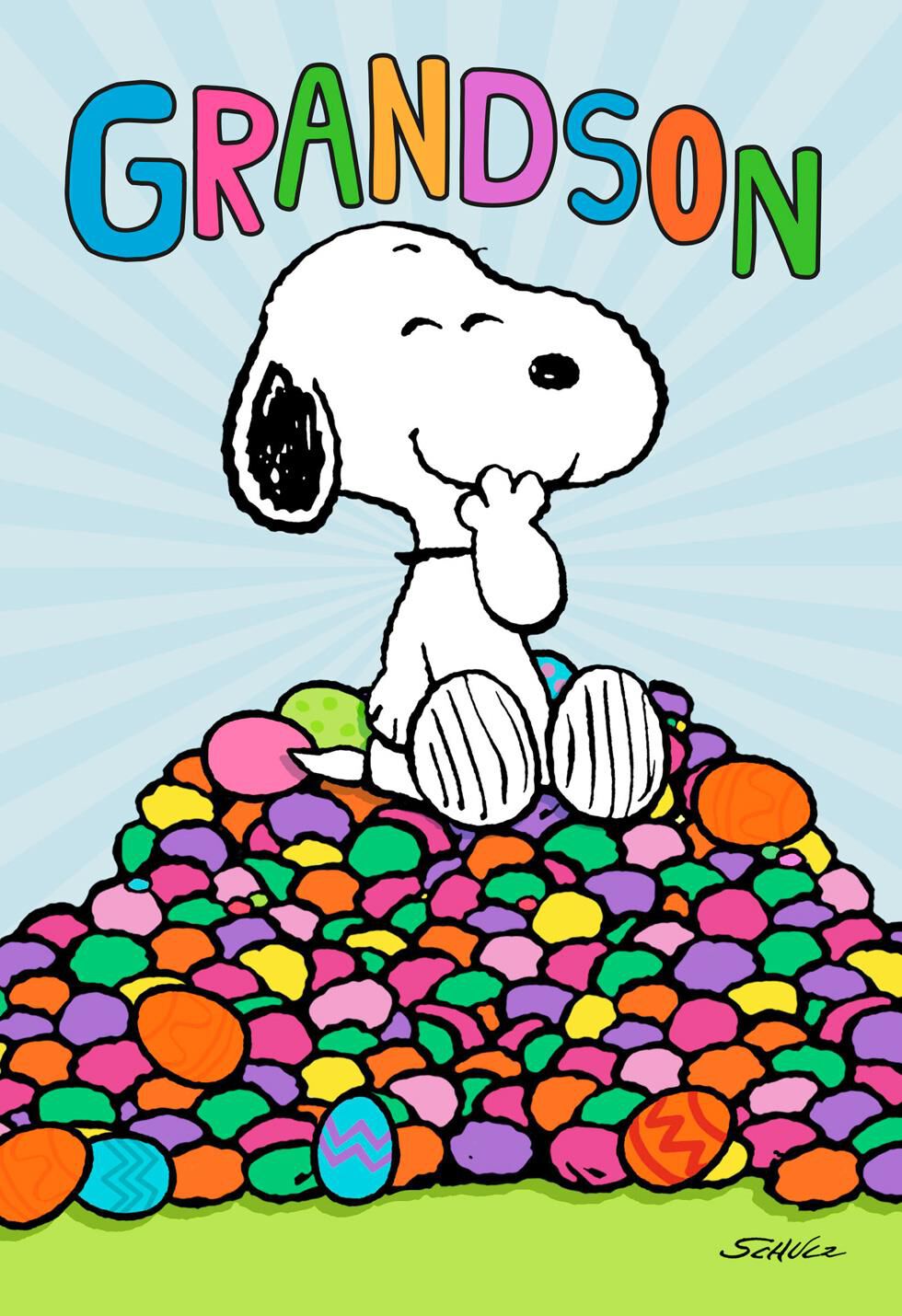 Peanuts® Snoopy Sweet Stuff Easter Card For Grandson