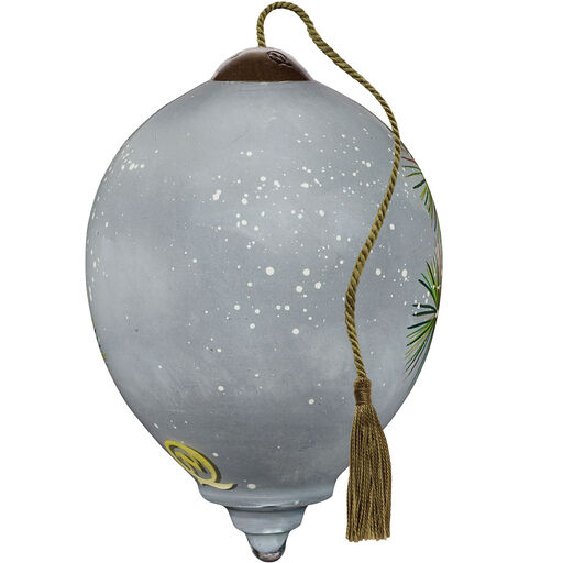 Ne'Qwa Art Gentle Snowfall Red Cardinal Christmas Tree Ornament, 