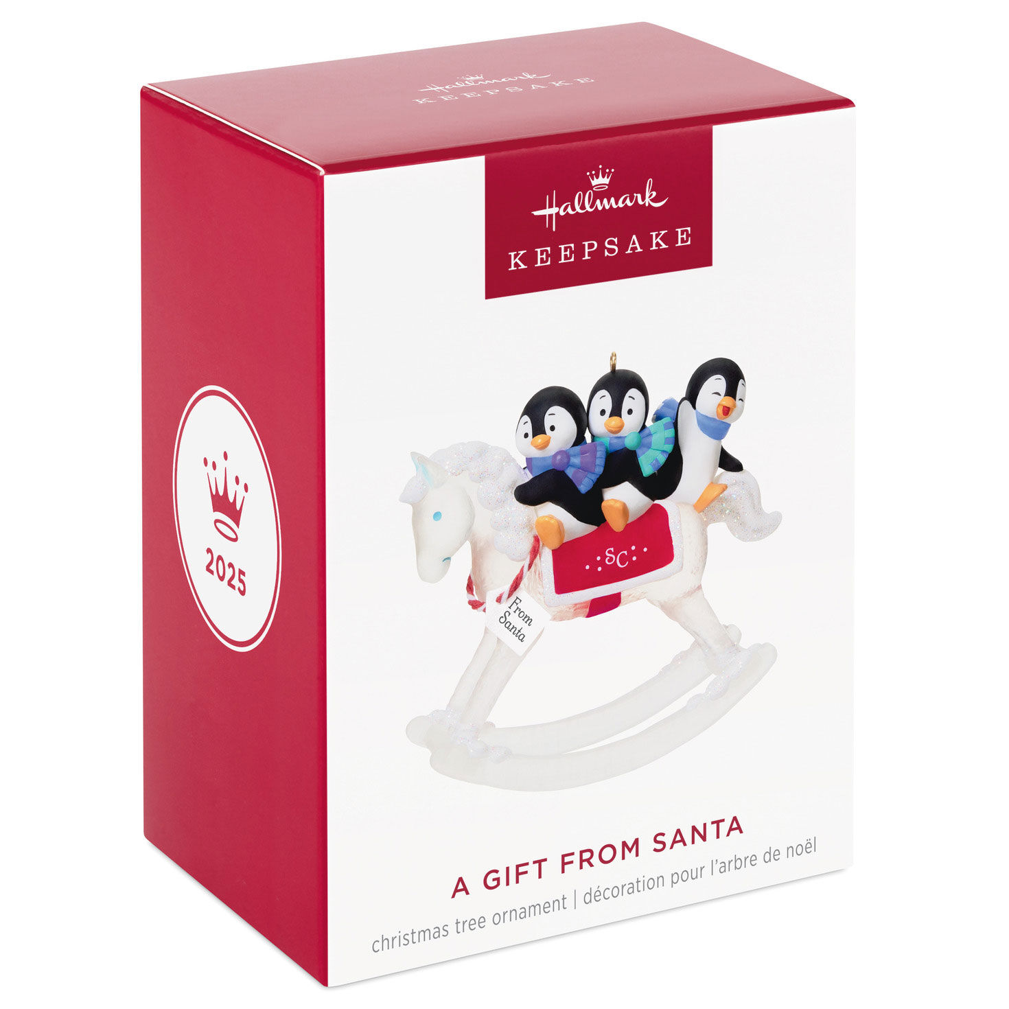 Penguins on Rocking Horse Keepsake Ornament package front image number 7