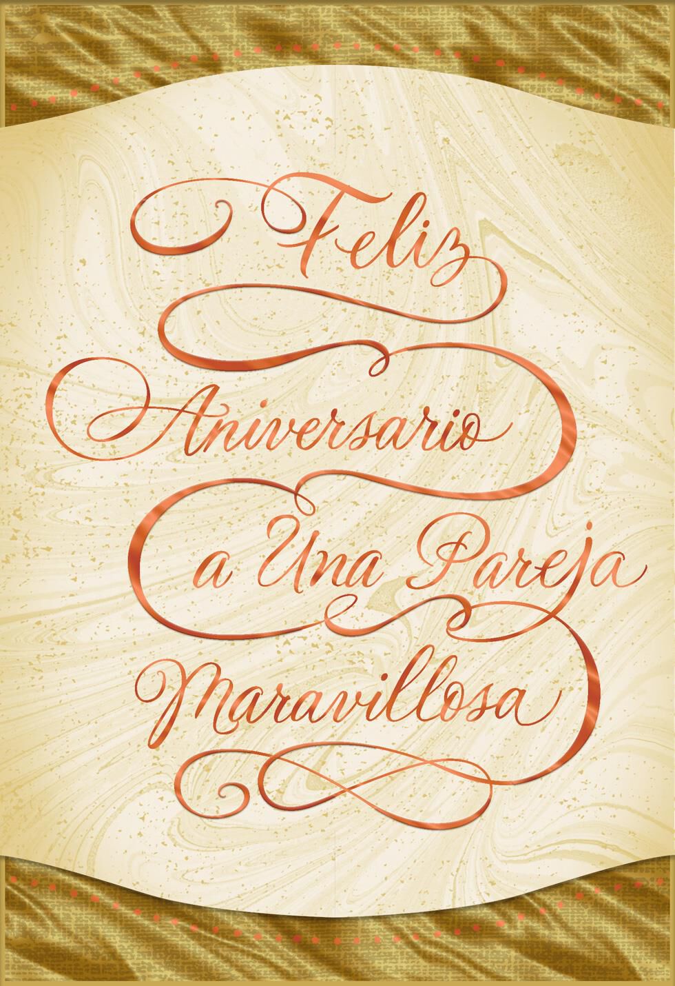 Wonderful Years Spanish-Language Anniversary Card