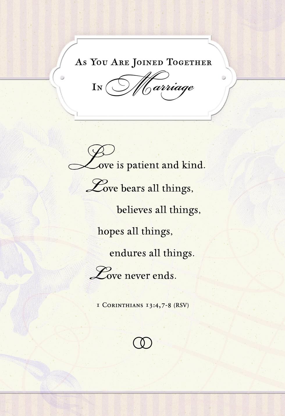 God's Plans Religious Wedding Card