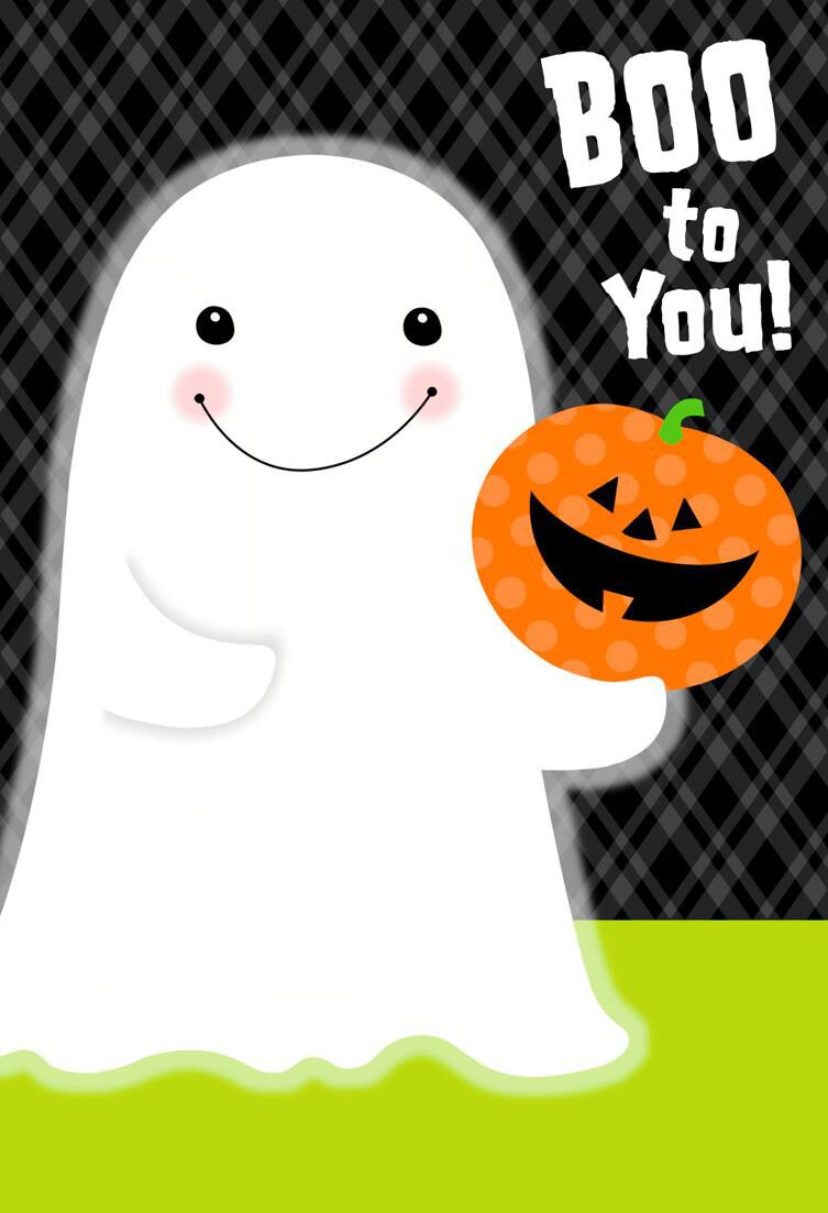 You've Been Booed Ghost Halloween Cards, Pack of 6