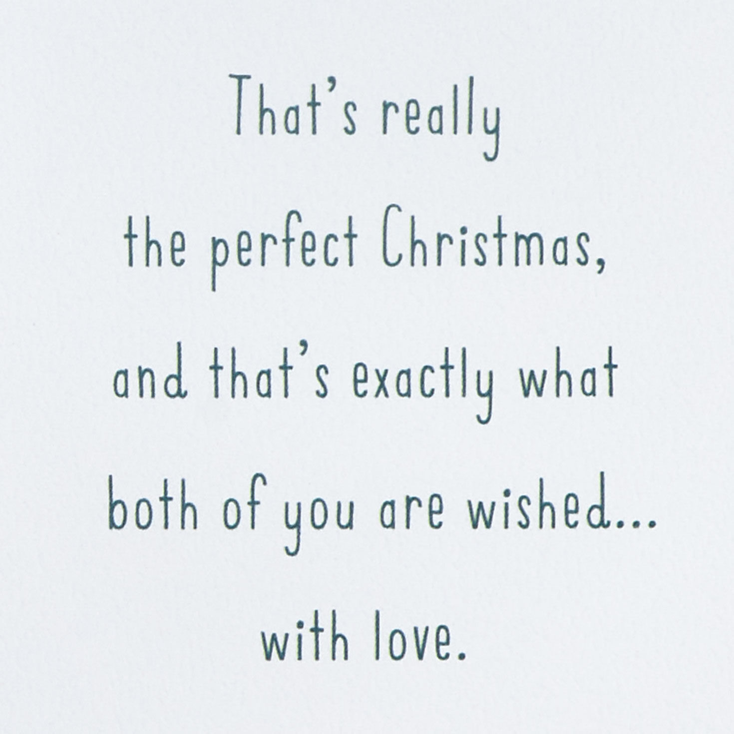 Couple on Bench Son and Daughter-in-Law Christmas Card Sentiment image number 3
