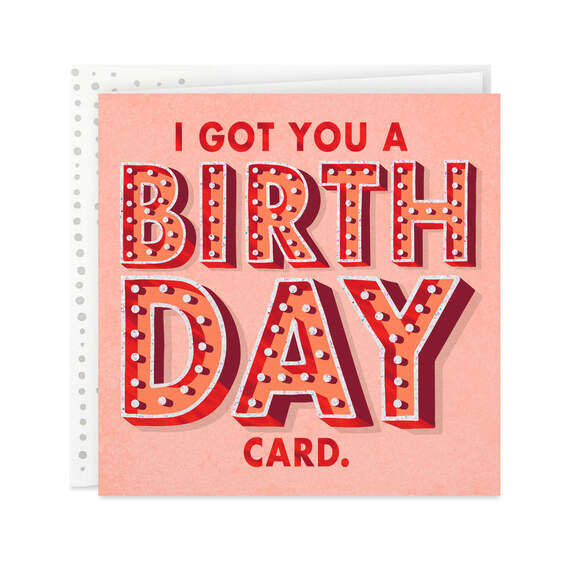 Thoughtful AF Marquee Letters Birthday Card