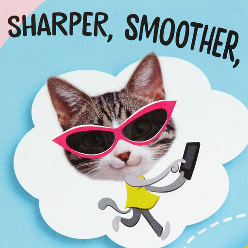 Stronger, Wiser, Sweeter Funny Pop-Up Birthday Card, 