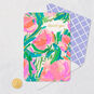 Painted Flowers Blank Thank You Card Card Front with Envelope and Gold Seal image number 4