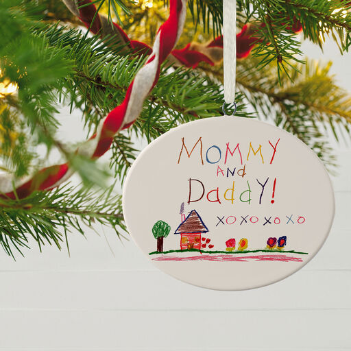 Design-Your-Own Oval Personalized Photo Ceramic Ornament, 