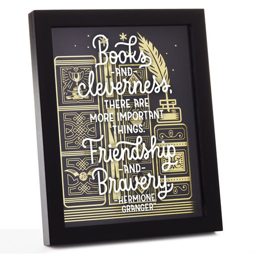 Harry Potter™ Friendship and Bravery Hermione Granger™ Framed Quote Sign, 8x10, 